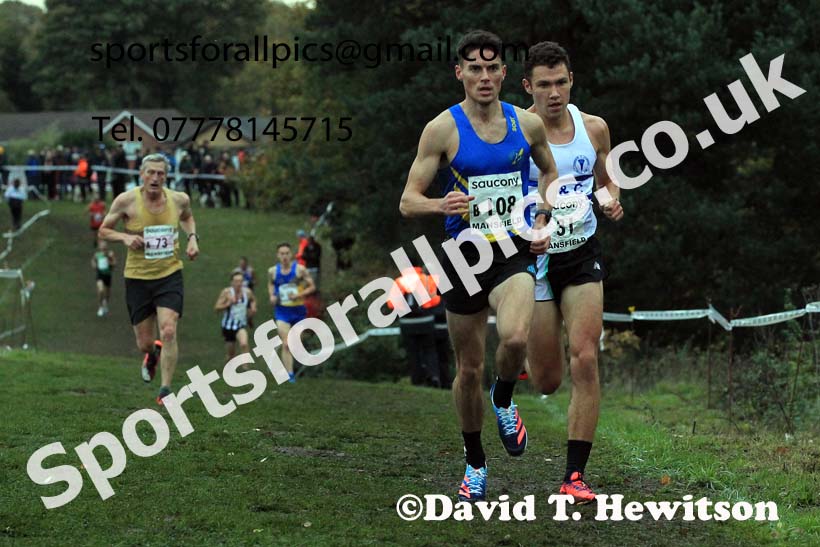 Senior Men, 2022 National Cross Country Relays, Berry Hill Park, Mansfield.  Photo: David T. Hewitson/Sports for All Pics